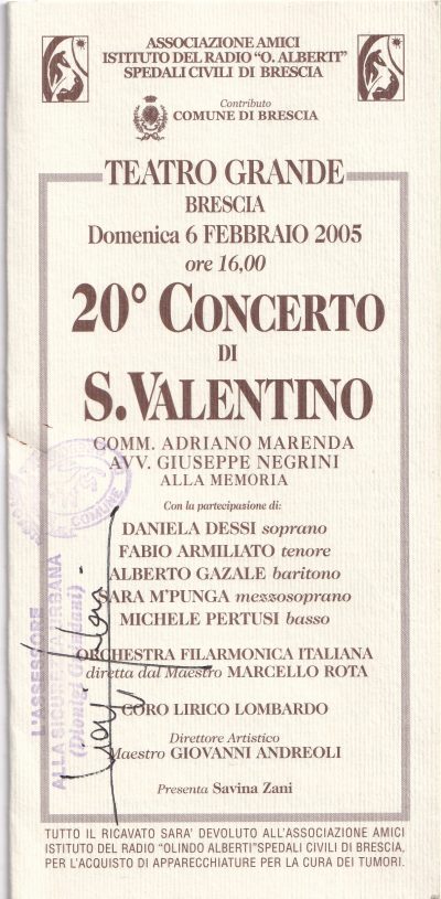CONCERTO DI SAN VALENTINO BS 06-02-2005