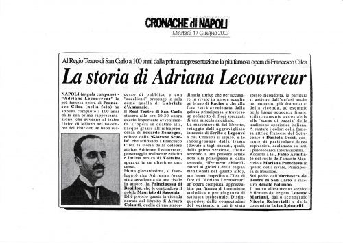 CRONACHE DI NAPOLI 17-06-2003