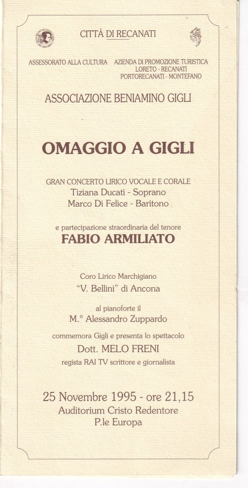 OMAGGIO GIGLI1995
